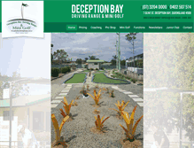 Tablet Screenshot of deceptionbaydrivingrange.com.au